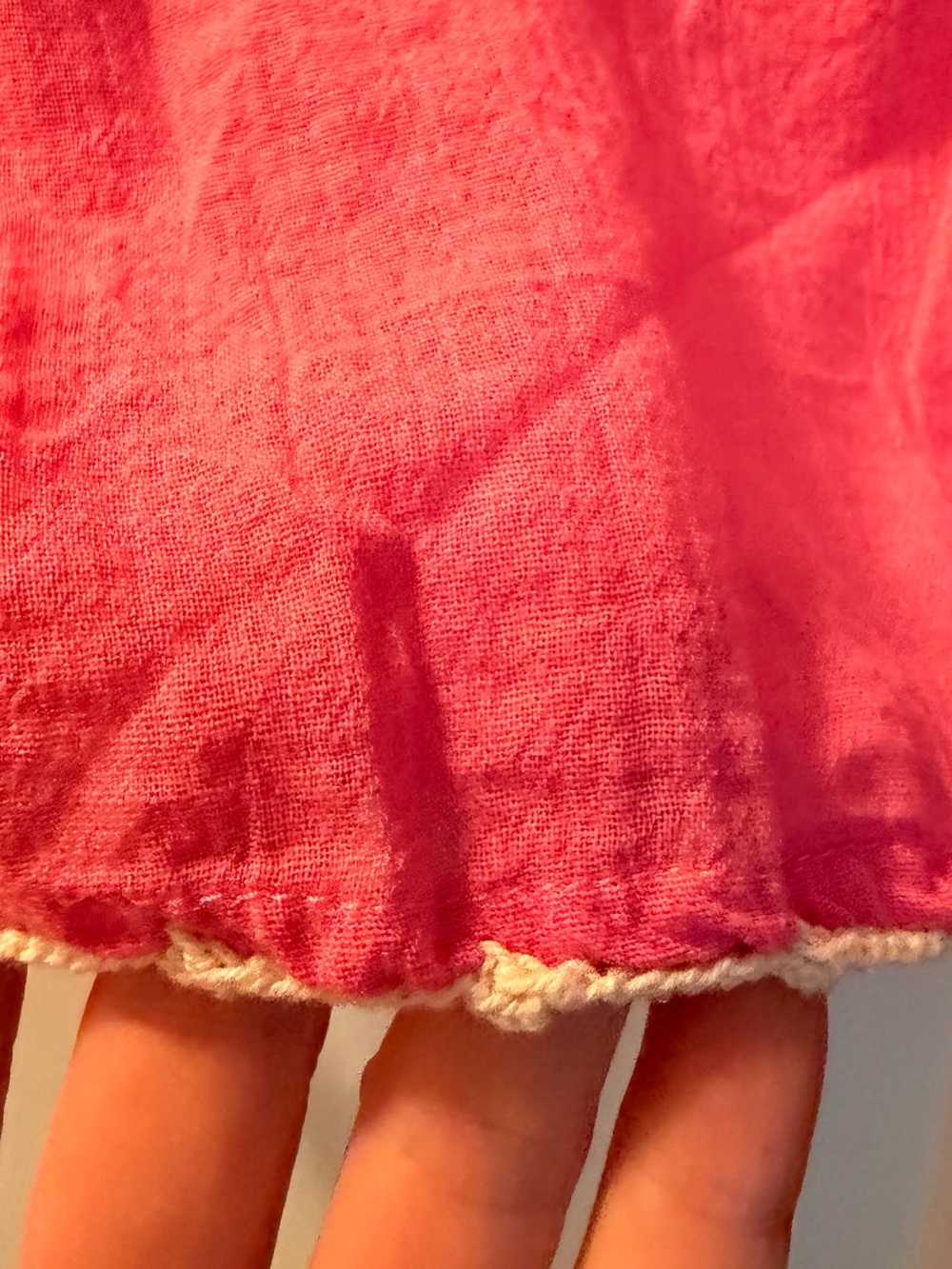 Pink Embroidered Peasant Tunic with Tassel Tie - Picture 7 of 10
